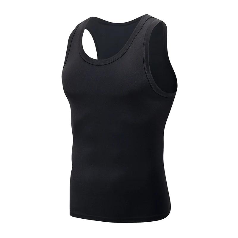 Gilet basique quatre saisons pour hommes, couleur classique noir et blanc, grande taille, sport et l