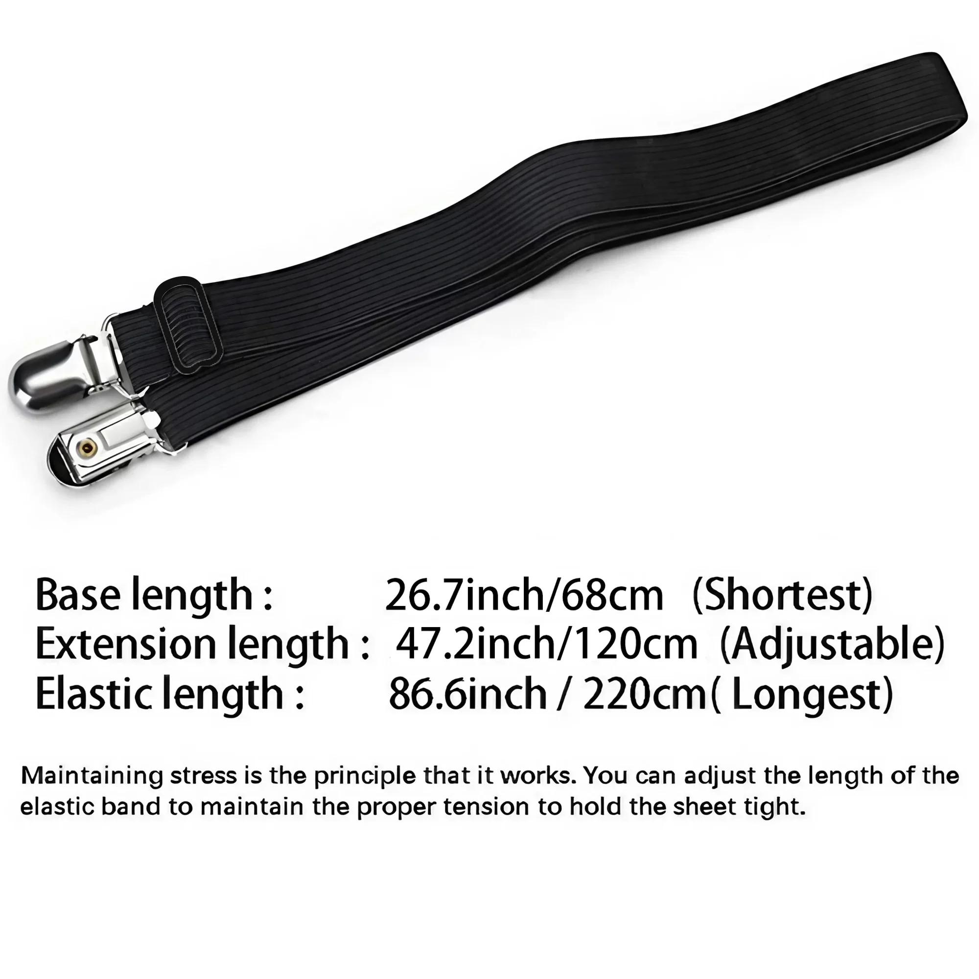 Attaches de drap de lit à double Clip, pinces polyvalentes pour sécuriser les draps de lit, housses