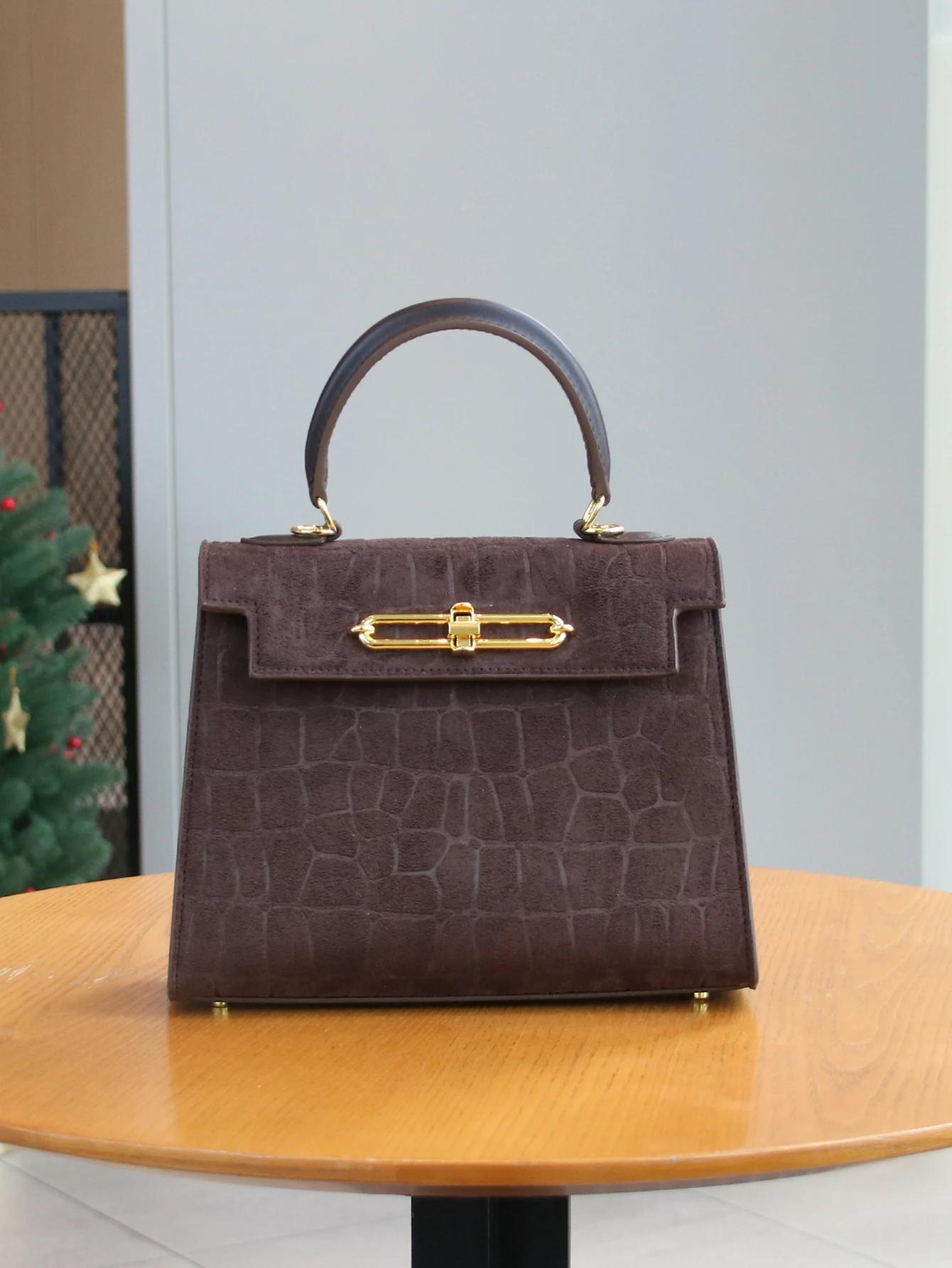 Automne/hiver 2025 rétro motif crocodile givré haut de gamme mode dames sac tempérament banlieue sac