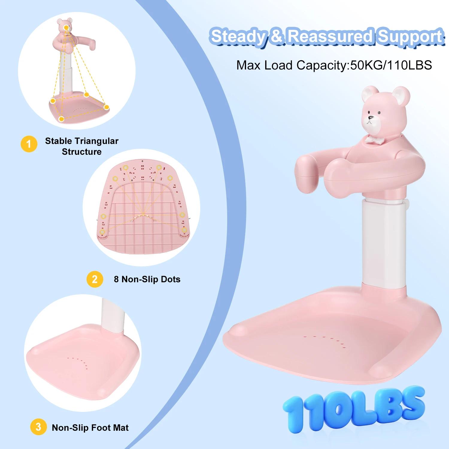 Support de bain pour bébé, Assistant de bain pour bébé, Support de bain avec hauteur et accoudoir ré
