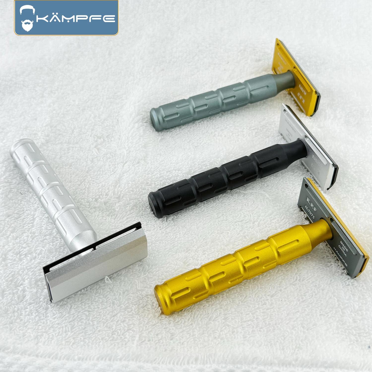 Rasoir de sécurité à double tranchant en aluminium AL7075 de haute qualité, usiné CNC par KAMPFE, ca