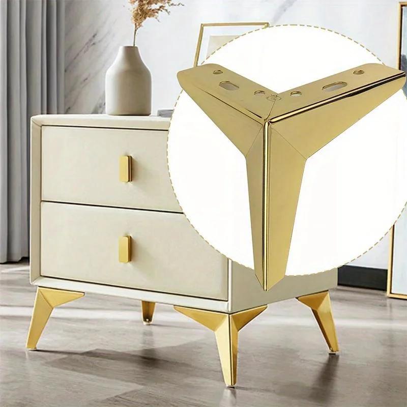 4 pièces épaissi losange meubles jambes trépied lumière matériel de luxe pieds de Table meubles jamb