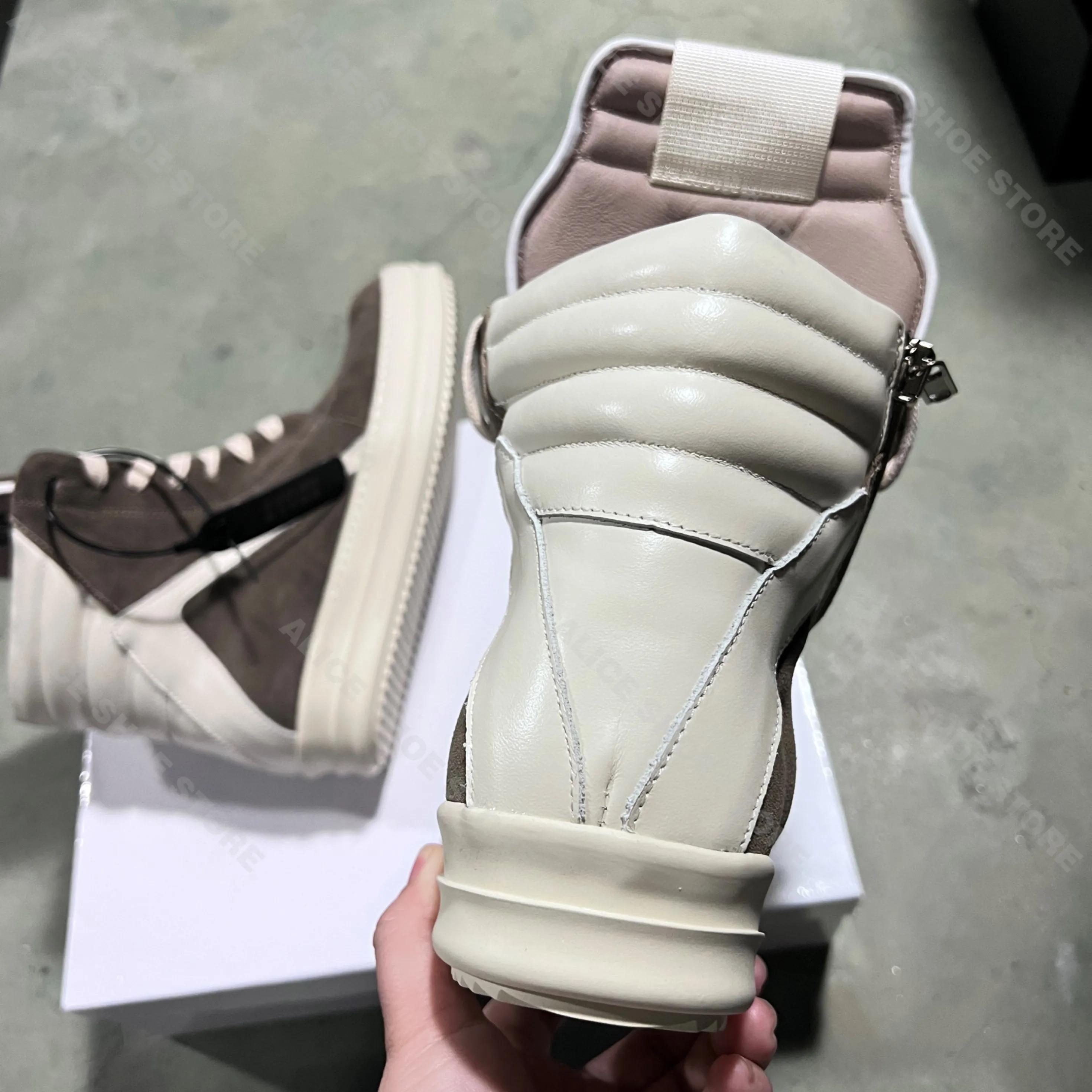 Marque décontracté hommes chaussure haut femmes Sneaker qualité marron Geobasket vache daim fermetur