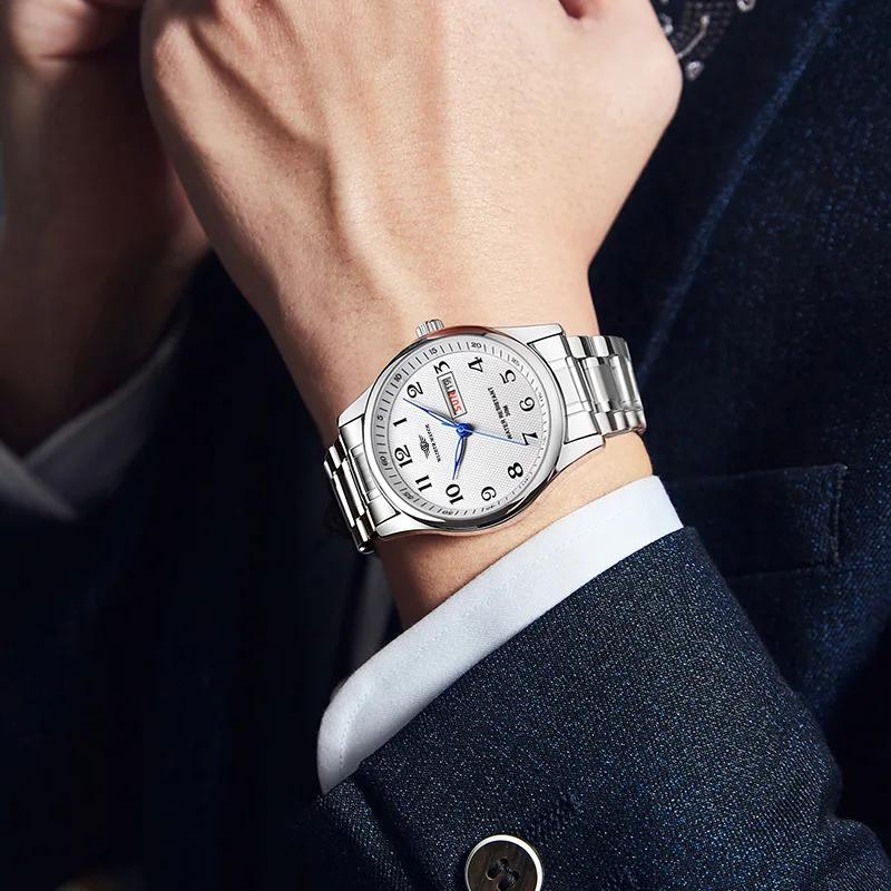 Montre ultra-mince Vintage, montre à quartz étanche à veilleuse atmosphérique pour hommes, donner un