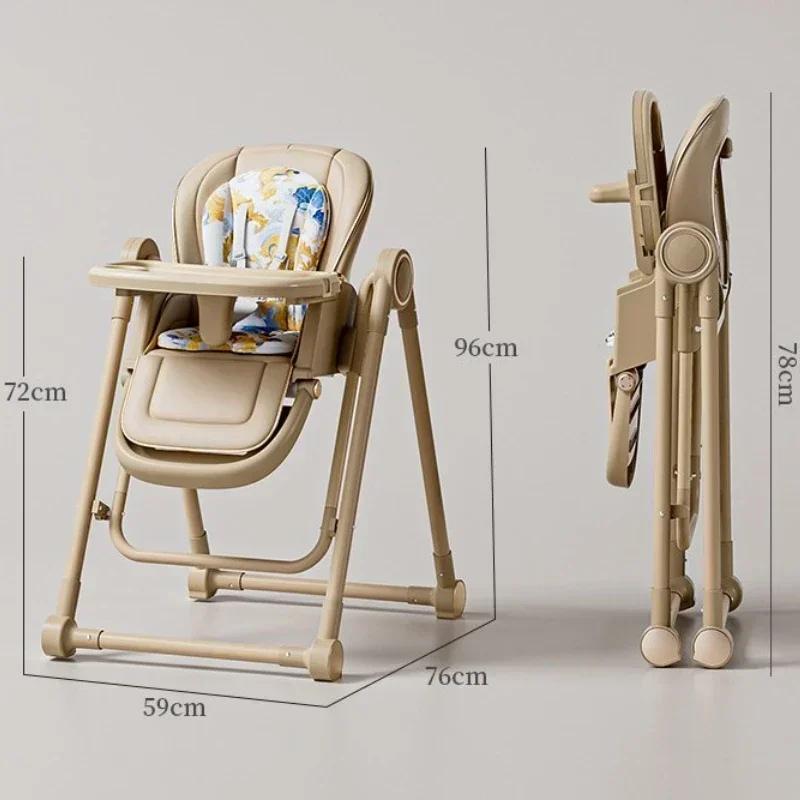 Chaise de salle à manger multifonctionnelle pour bébé, avec hauteur de siège réglable, balançoire à