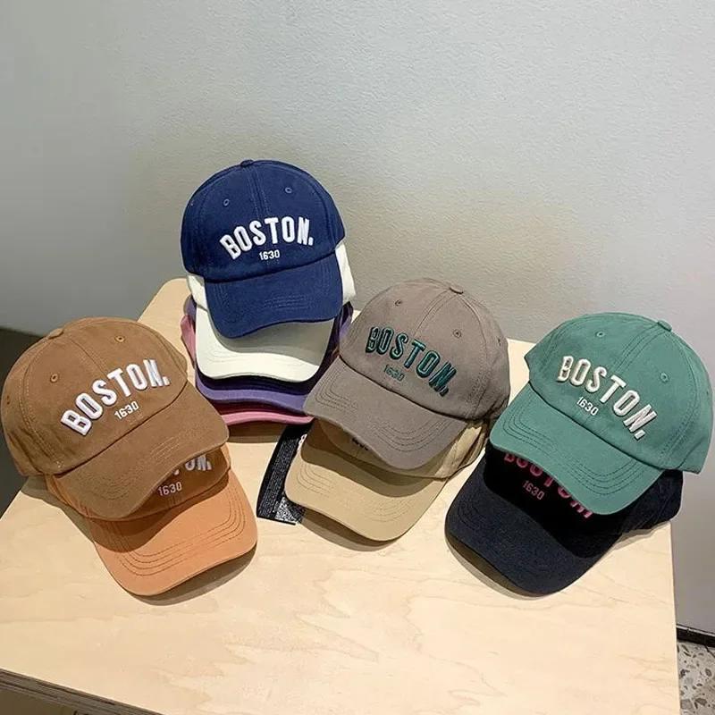 Casquette de Baseball avec lettres solides pour enfants, chapeau de soleil brodé pour filles et garç