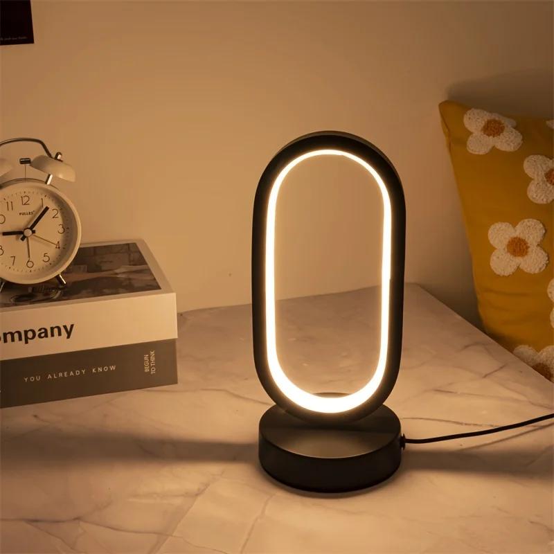 Lampe Led en forme de U pour chambre à coucher, lampe décorative de chevet, salon familial, étude, é