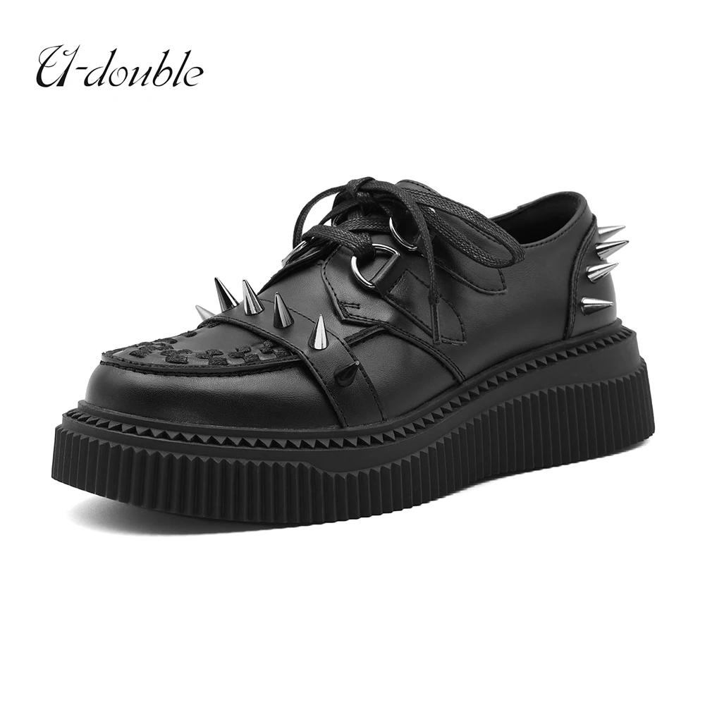 Gothique cheville Rock chaussures 2026 nouveau Style Punk femmes chaussures à lacets talon hauteur 5