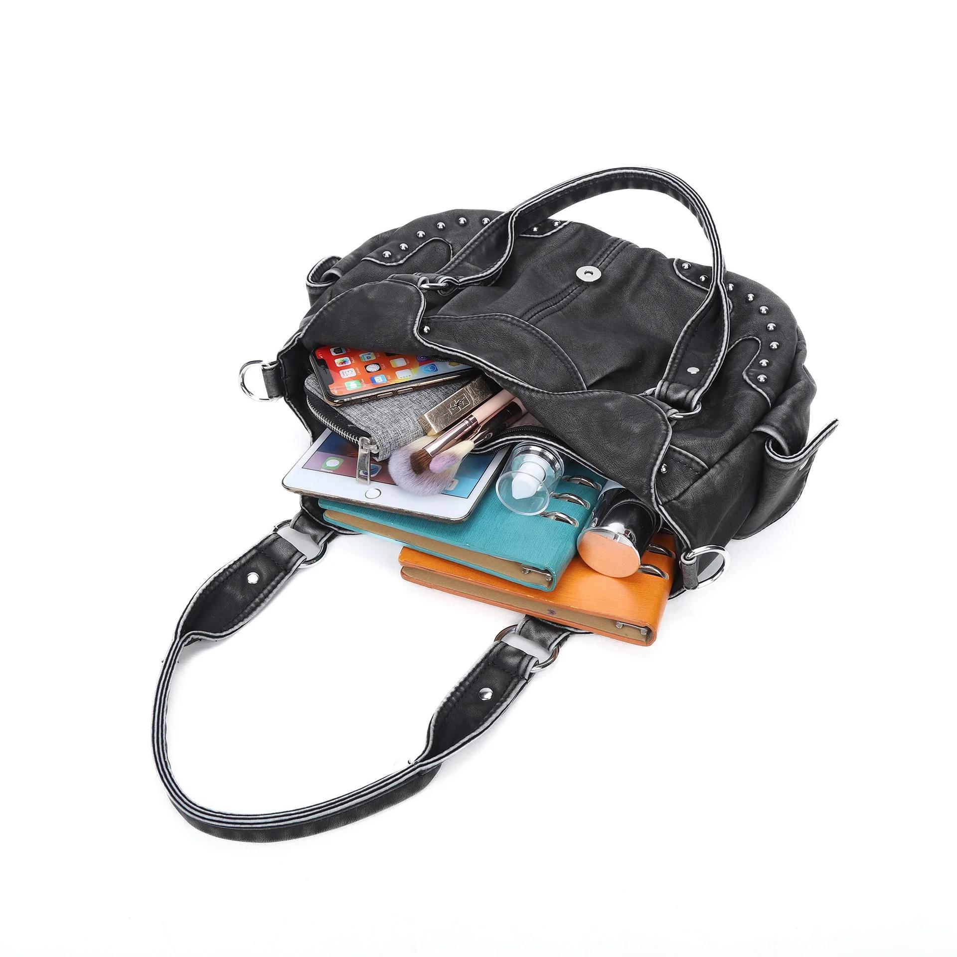 Sac à main léopard pour femmes, sac à bandoulière à poignée supérieure, sac de boulettes en PU, sacs