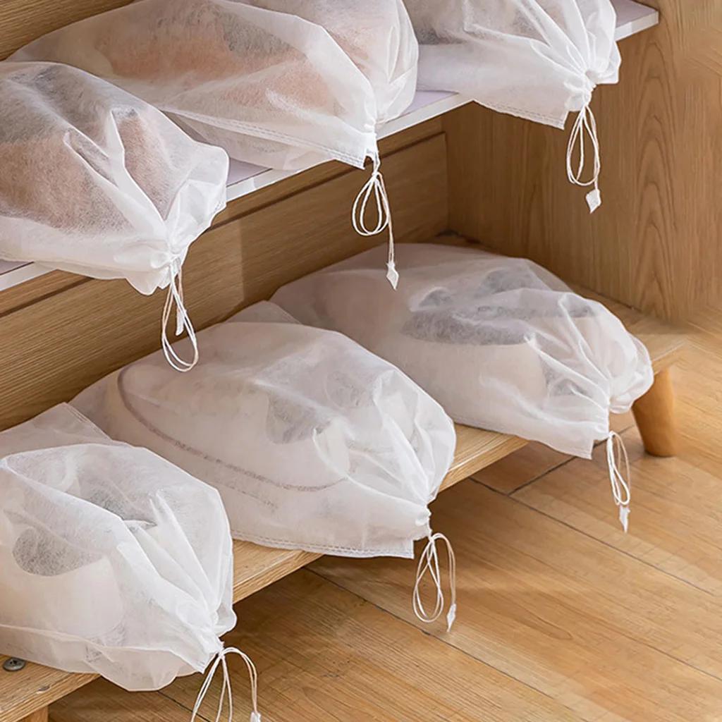 Sac de rangement pour chaussures, 10 pièces, organisateur de placard, sac Portable de voyage Non tis