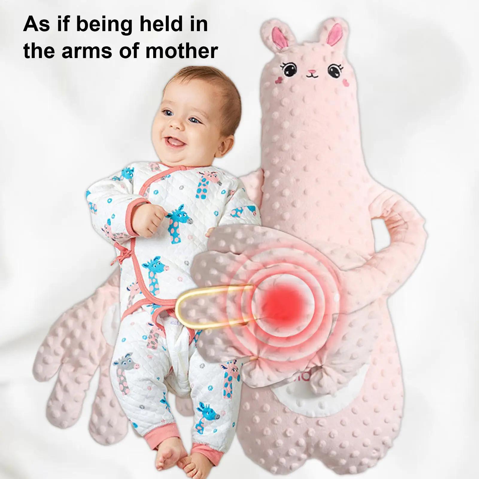 Jouet de sommeil pour bébé, coussin interactif en forme d'animal en peluche avec 3 modes réglables,