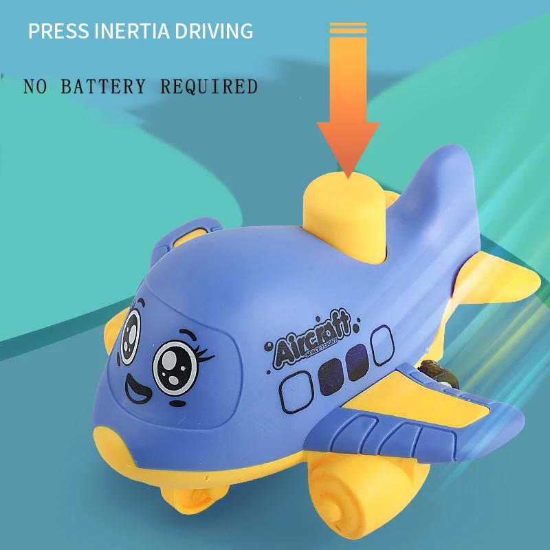 Jouets d'avion Press and Go pour tout-petits de 1 à 3 ans, voitures de course d'animaux pour bébés,
