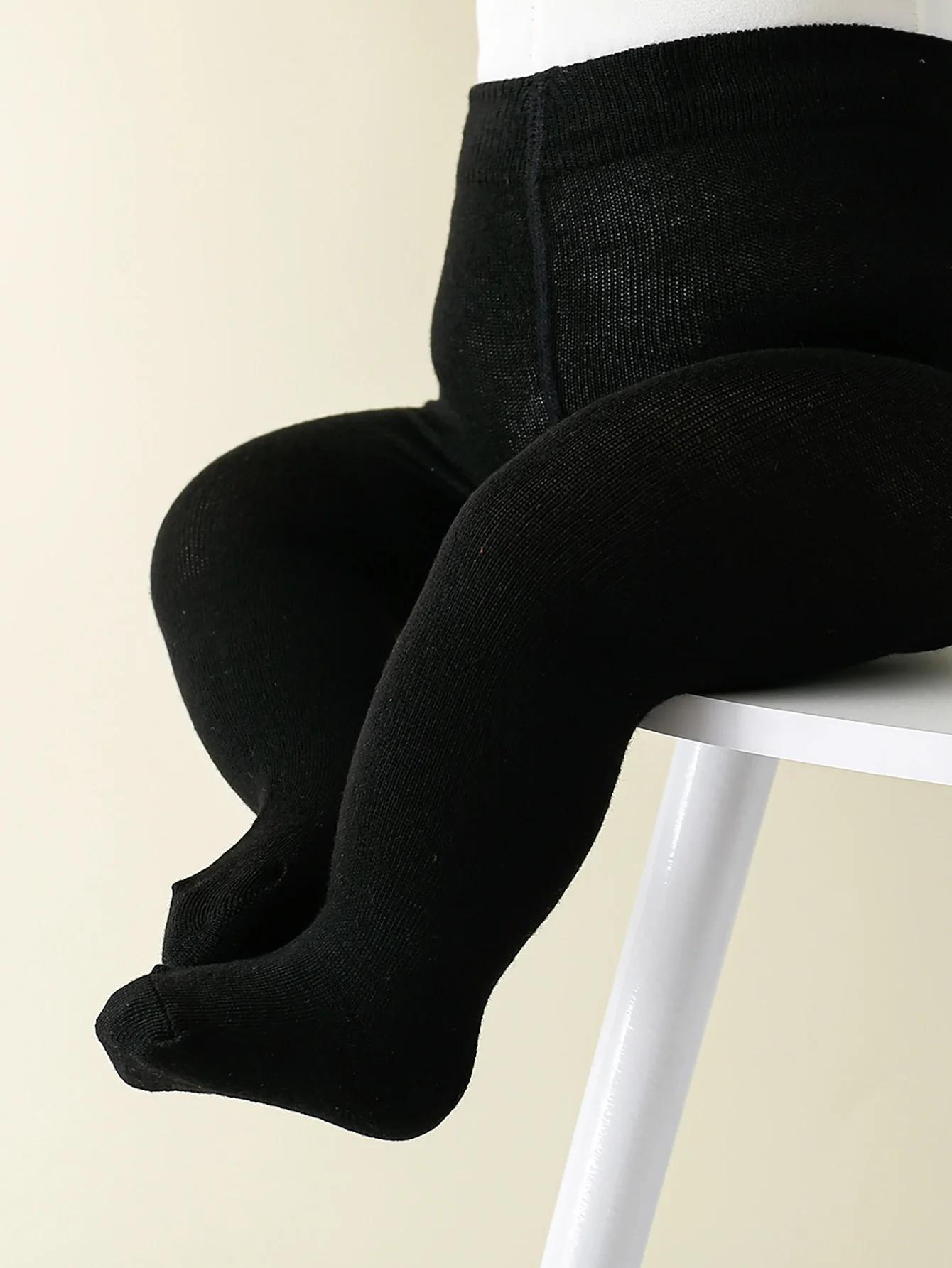 Nouveau bébé filles collants nouveau-né taille élastique couleur unie bas Slim Fit chaussettes colla