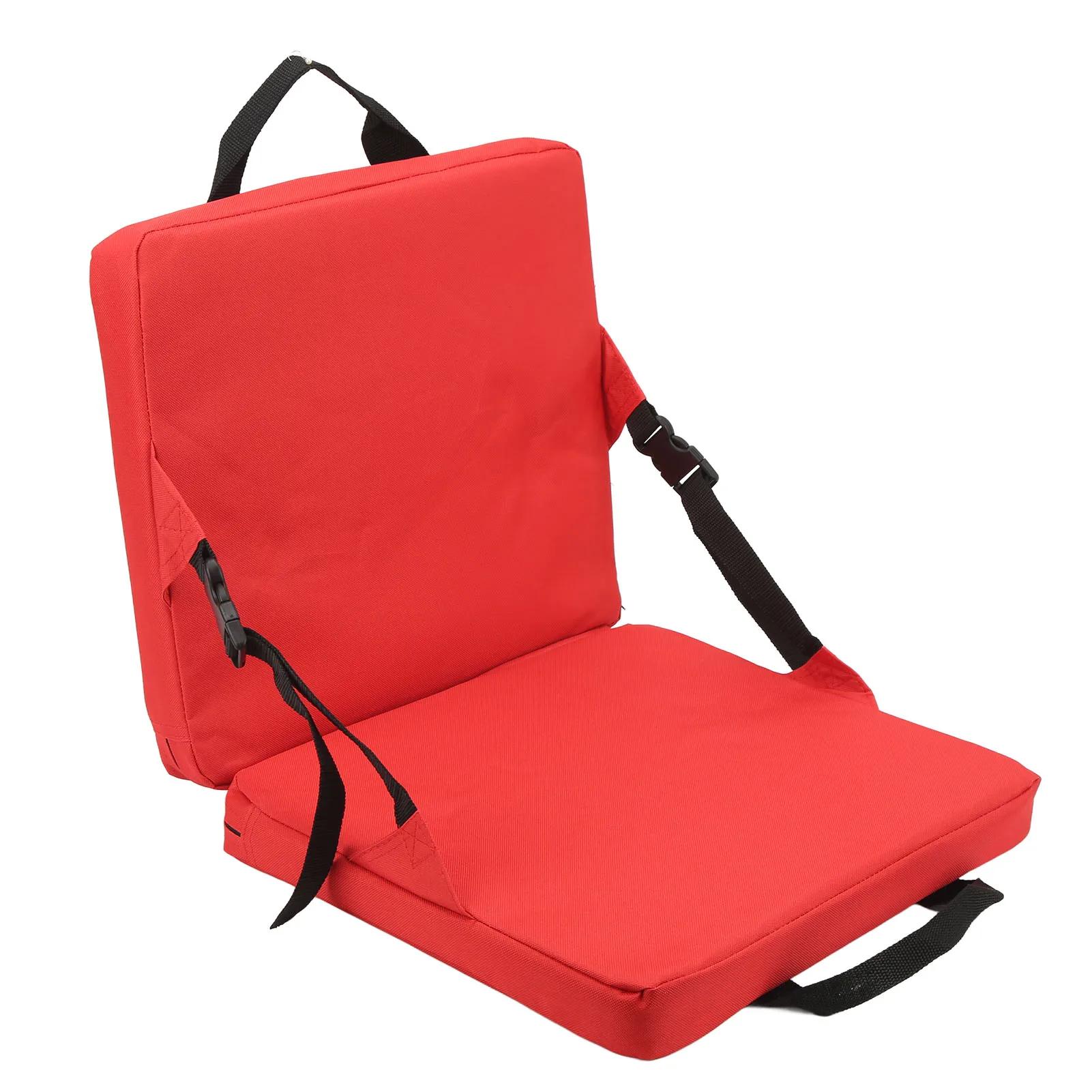 Chaise pliante portable avec dossier, coussin de siège confortable pour le camping en plein air et l