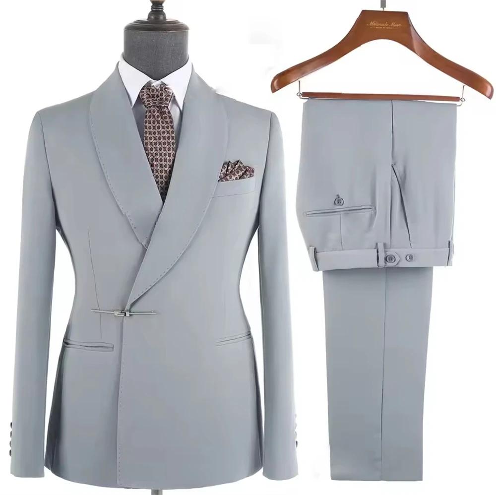 Costumes en corail pour hommes, nouvelle collection de haute qualité, élégant, boucle à dégagement l