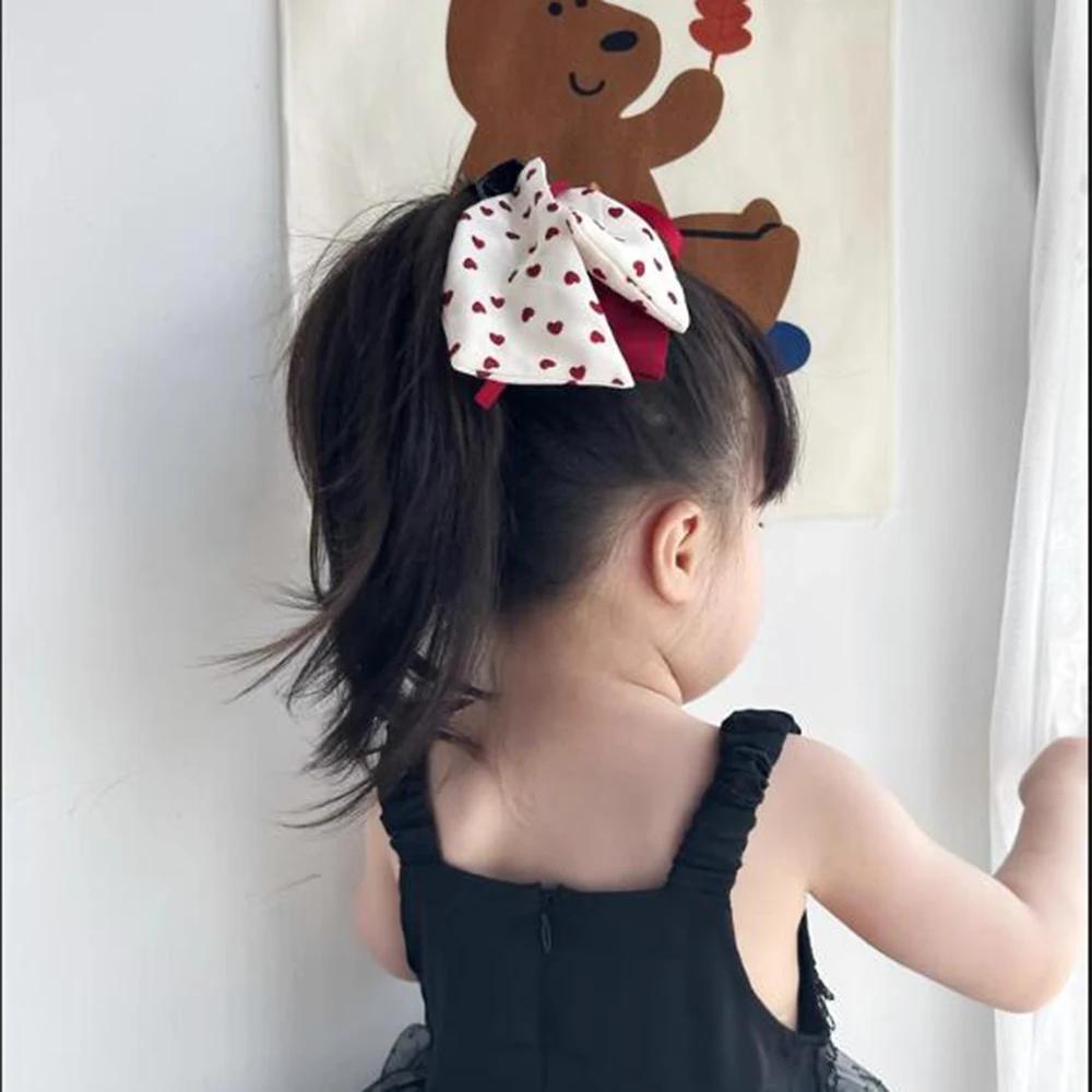 Pince à cheveux princesse à pois pour filles, épingle à cheveux douce, pince à cheveux pour enfants,