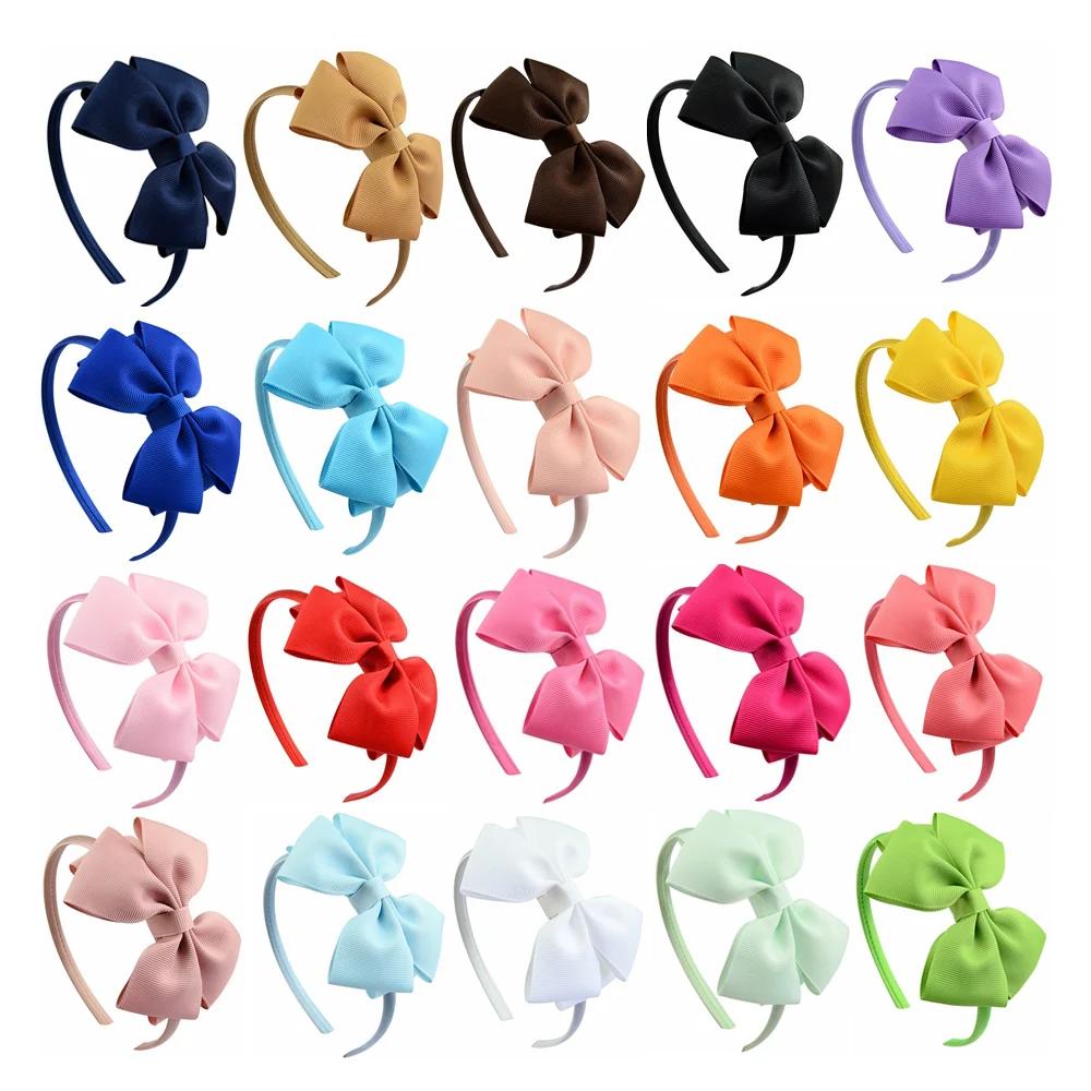 Nministériels ds de cheveux faits à la main pour bébés filles, bandeaux avec nœud papillon mignon, b