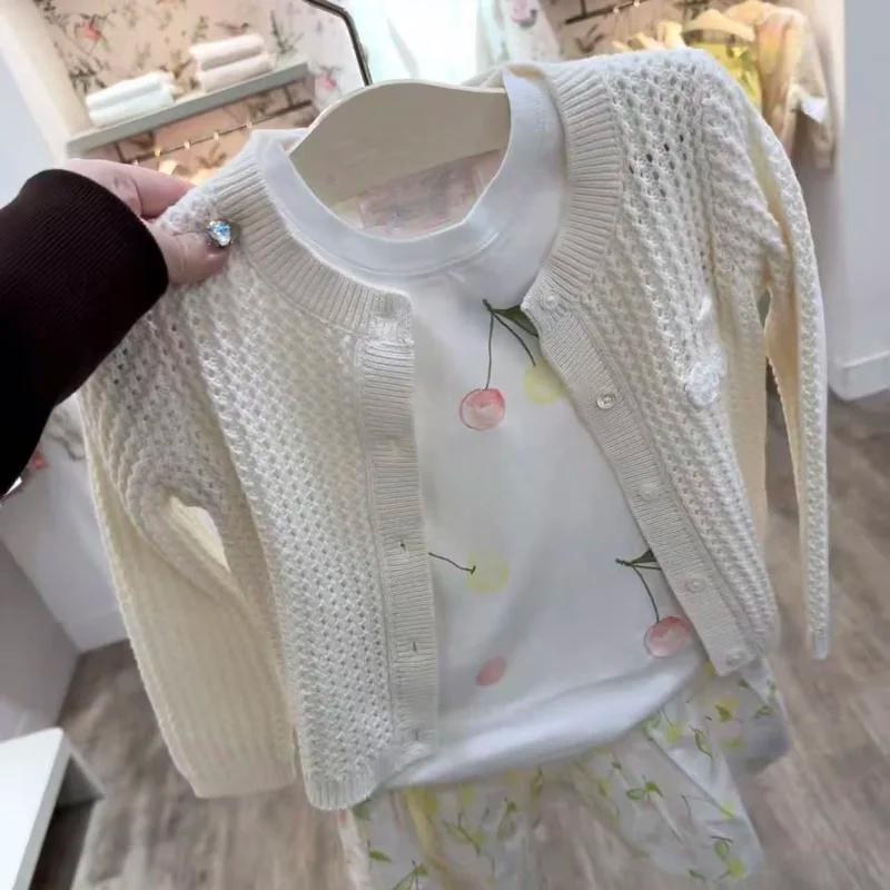 Pré-vente (expédition en mars) 2026 bp Printemps-Été Pull en tricot pour filles Vêtements d'hiver po