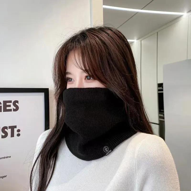 Écharpe Snood unisexe en cachemire solide pour hommes et femmes, anneau de cou, optique chaude, mode