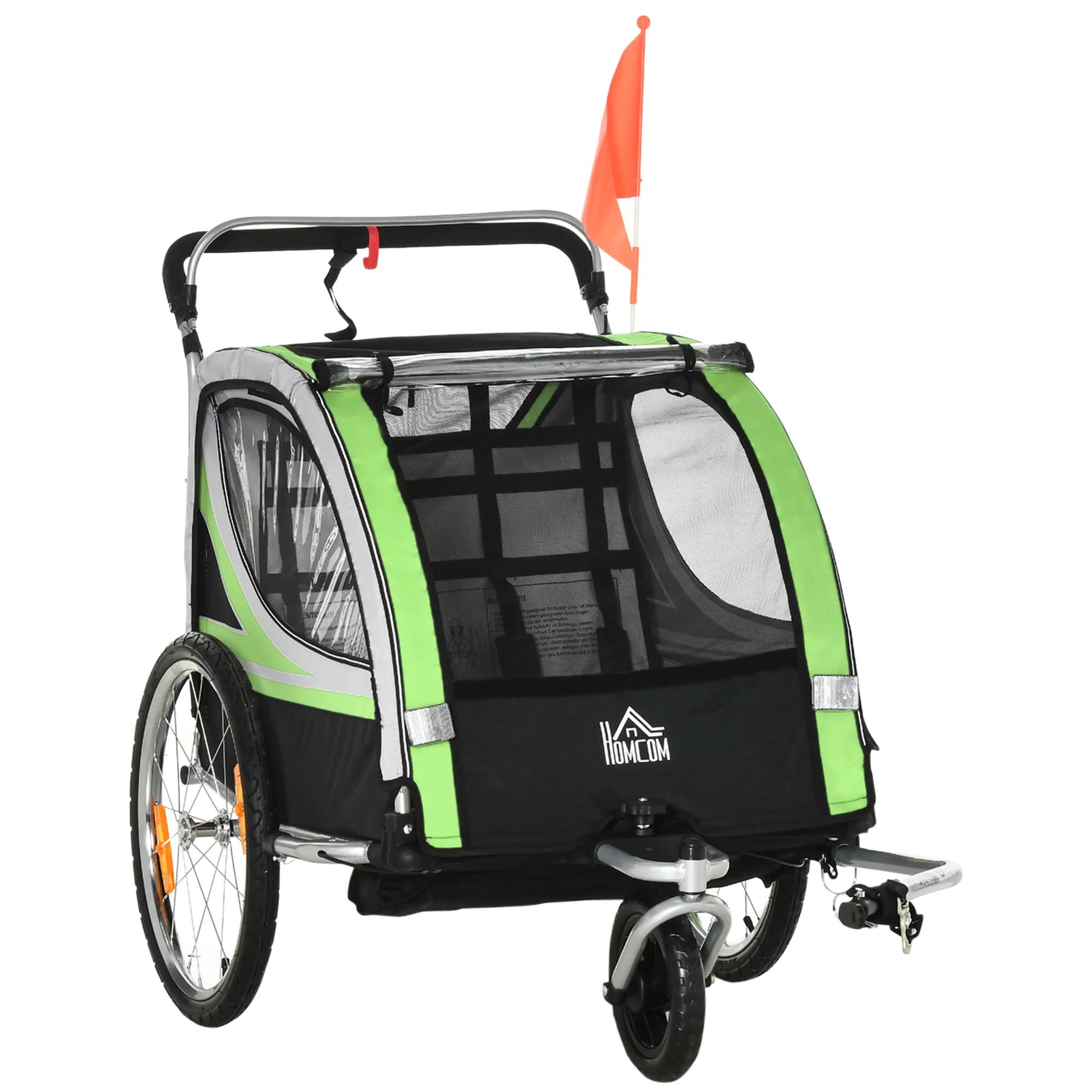 HOMCOM Pendentif enfant 2 en 1, pendentif vélo avec ceinture de sécurité 5 points