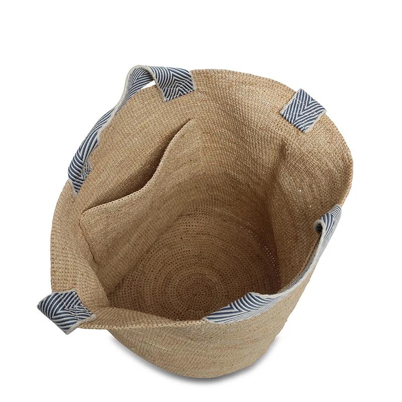 Sacs fourre-tout en raphia tricoté Vsper pour femmes, deux tailles, grande capacité, sacs de plage f