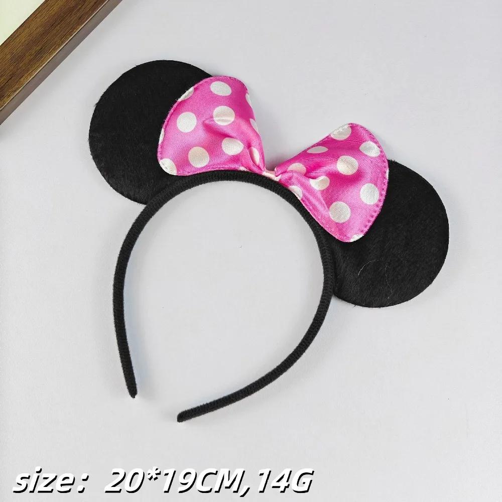 12 pièces belles oreilles enfants Mickey bandeaux cheveux fête paillettes anniversaire accessoires M