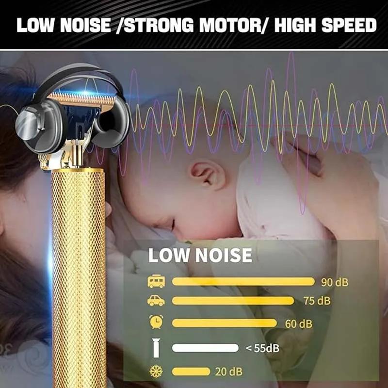 Tondeuse à cheveux professionnelle pour hommes, tondeuse électrique T9, tondeuse à barbe rechargeabl