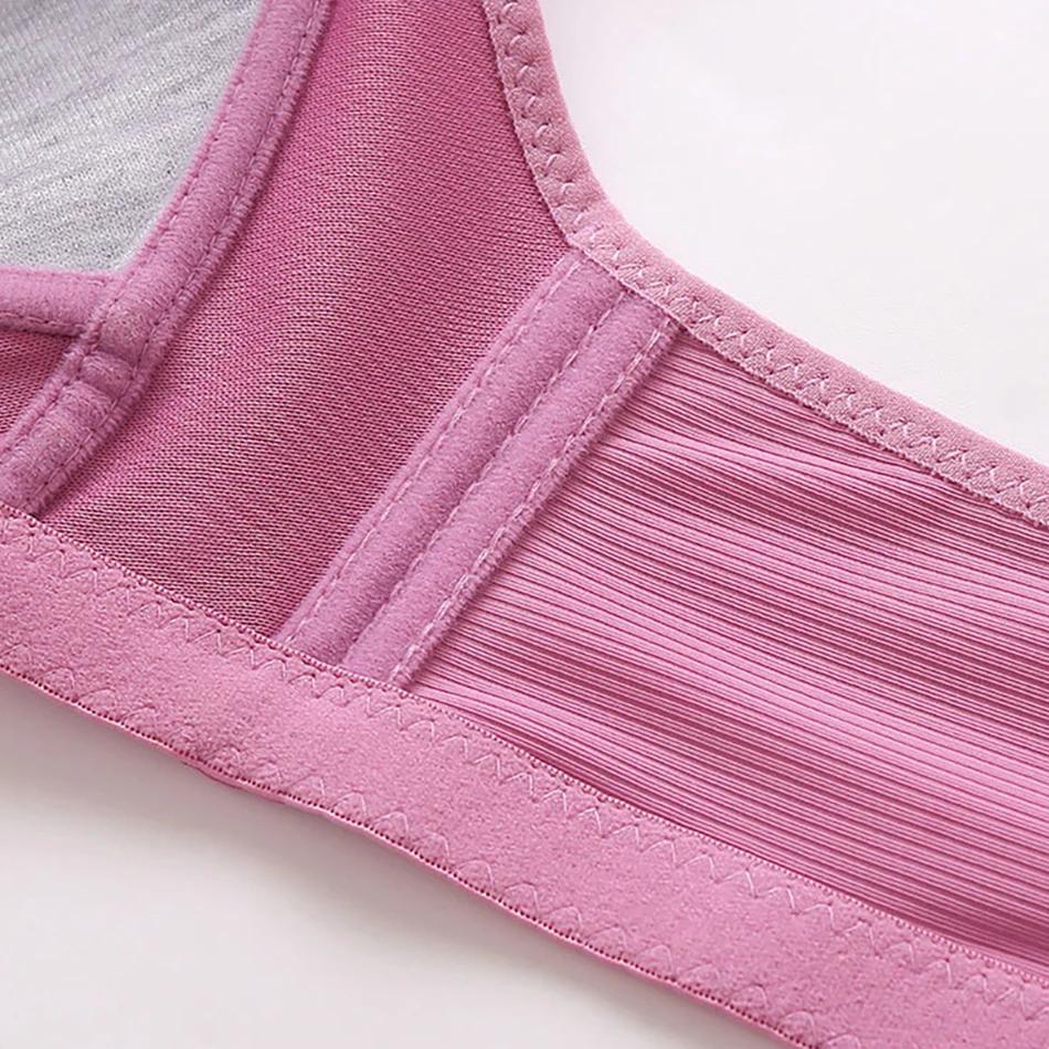 Soutien-gorge d'allaitement sans armatures, soutien-gorge à couverture complète, effet de moulage et