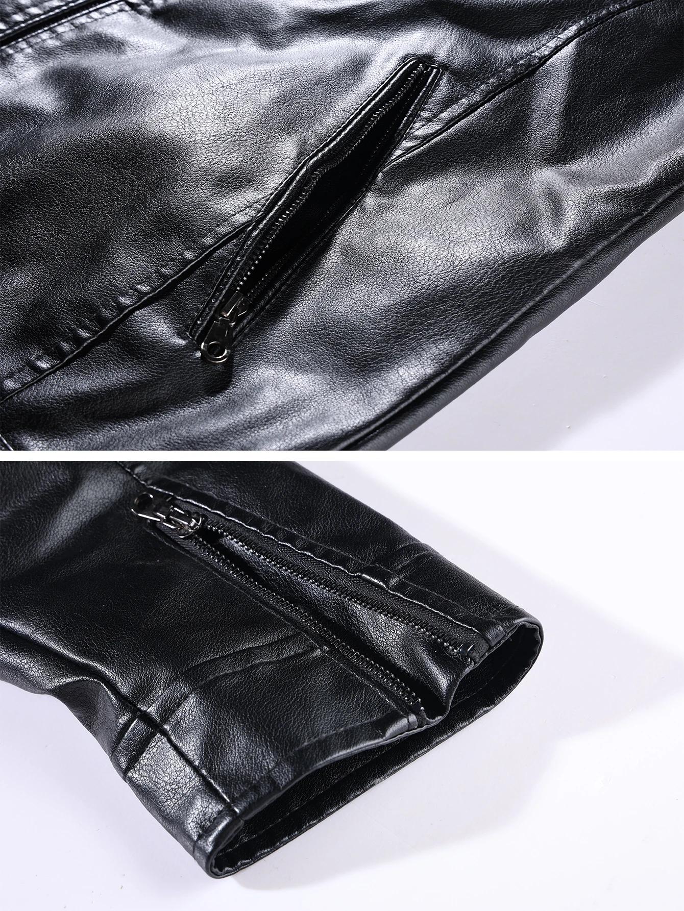 Veste de course en simili cuir, vestes de course de motard surdimensionnées, Streetwear unisexe