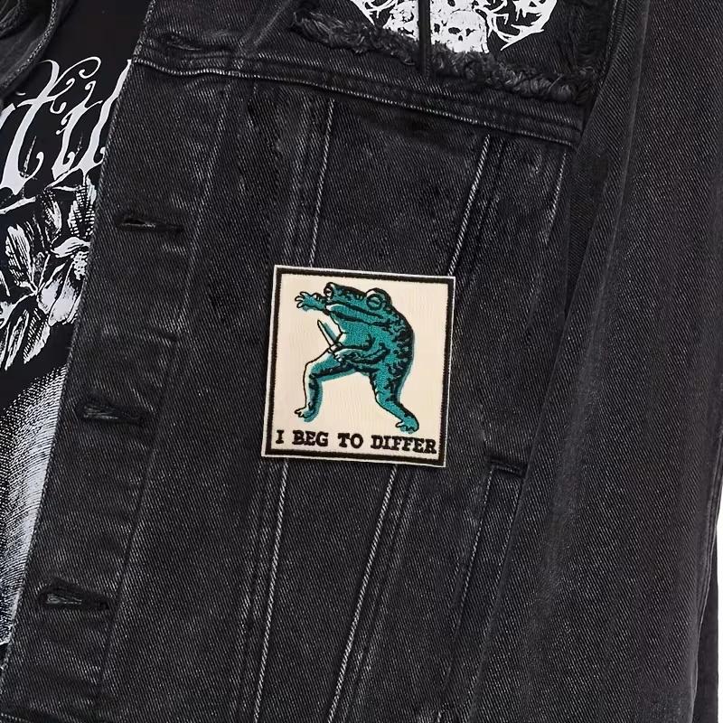 Patch brodé I Beg To Different, 1 pièce, Badge d'avertissement humoristique, cadeau pour vêtements,