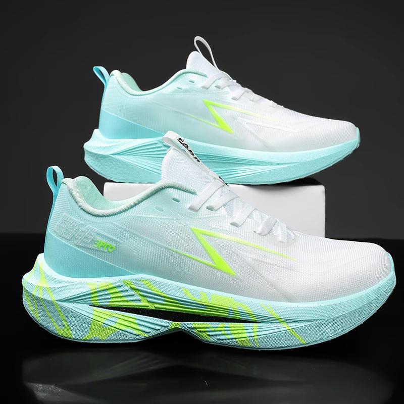 Chaussures de course 2026 avec plaque carbone, spécialité marathon, pour hommes et femmes, respirant