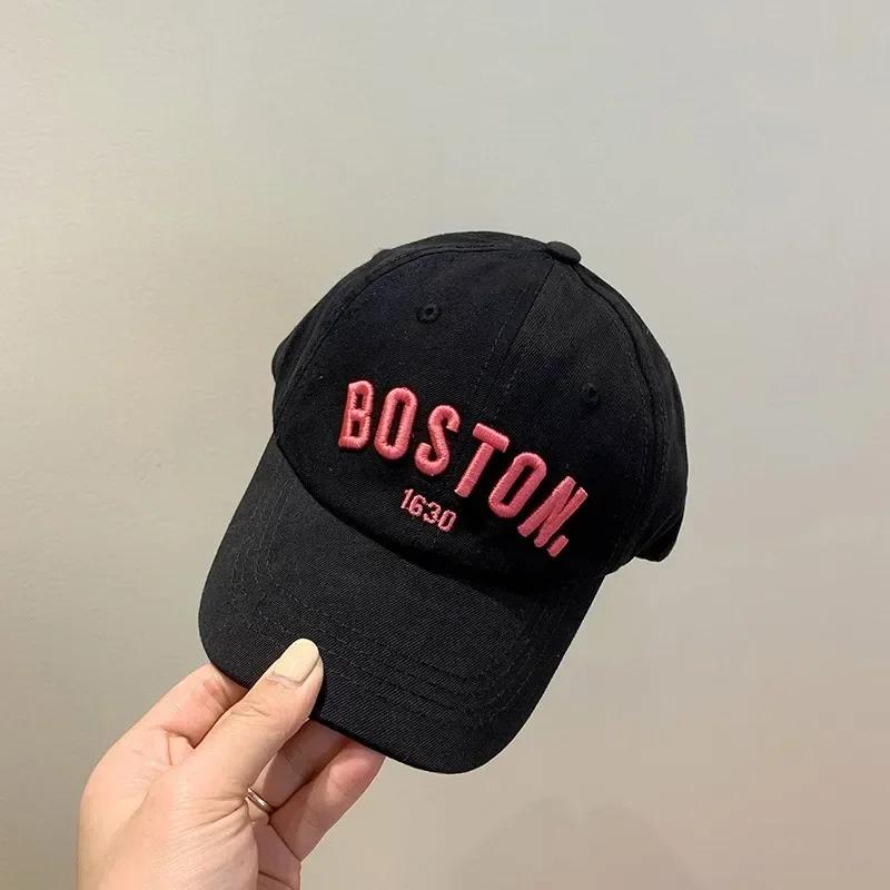 Casquette de Baseball avec lettres solides pour enfants, chapeau de soleil brodé pour filles et garç