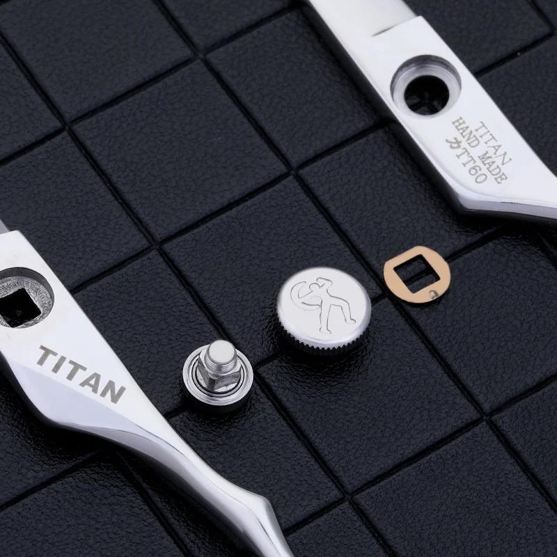 TITAN professionnel coiffeur barbier outils salon coupe de cheveux ciseaux amincissants ensemble de
