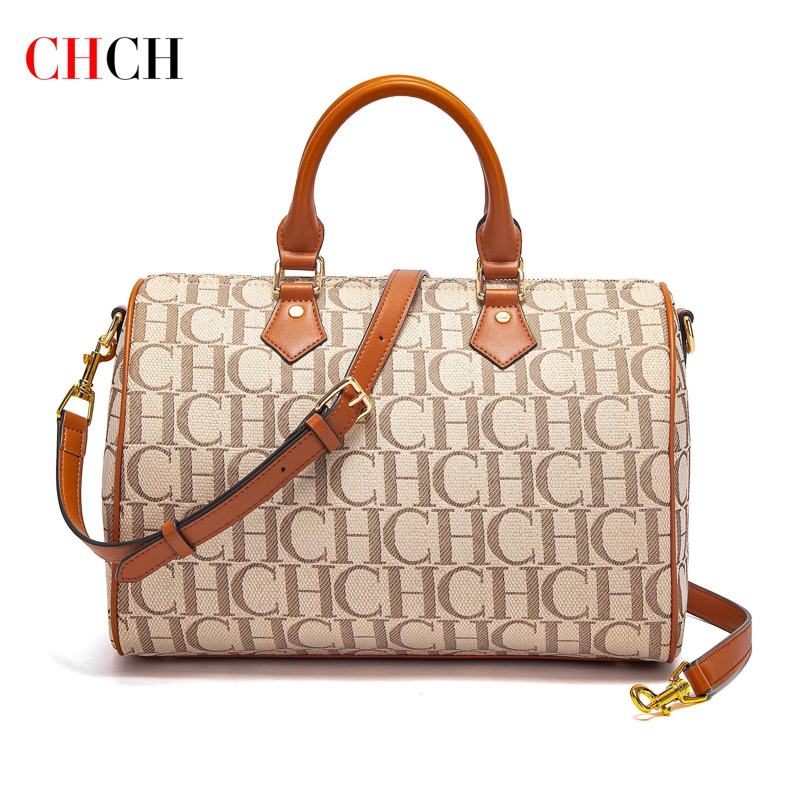 CHCH sac d'oreiller femme automne/hiver nouvelle Collection lettre sac à main marron Boston sac
