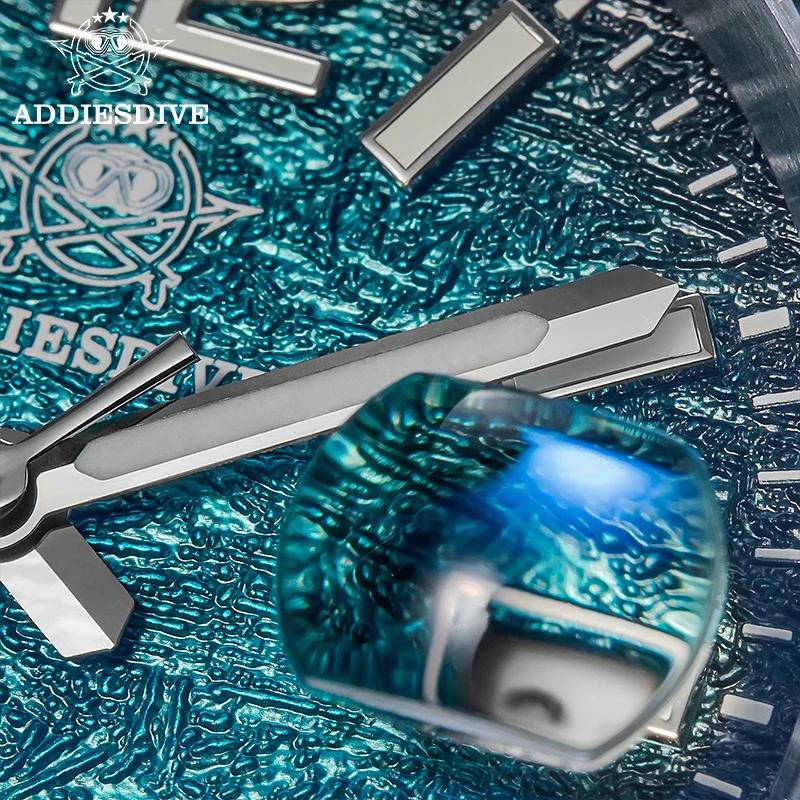 ADDIESDIVE 2025 nouvelle montre pour hommes plongée 41mm montre-bracelet à Quartz 200m étanche lunet