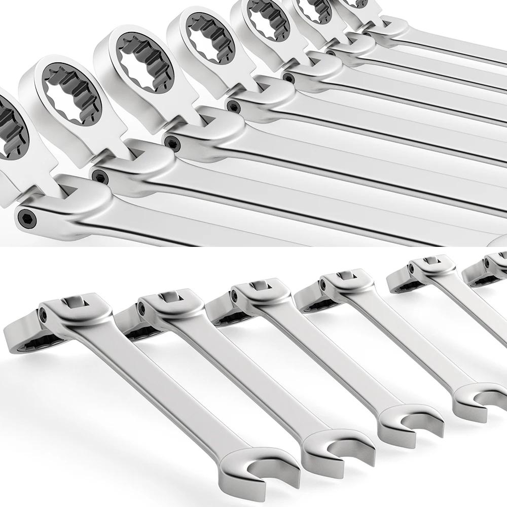 Ensemble de cliquet à tête MeaccelerFlex, acier au chrome vanadium Spblown avec sac, 6-23mm