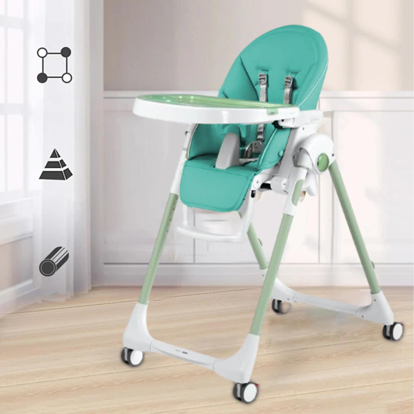 Housse de chaise de salle à manger Portable en cuir PU pour bébé, housse de siège multifonctionnelle