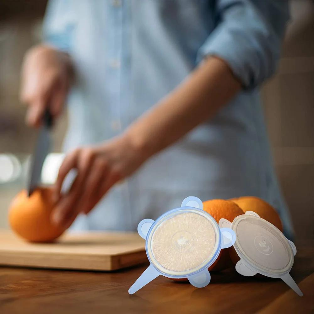 Paquet de 12, petits couvercles de canettes en Silicone sans BPA, couvercles flexibles pour yaourt/p