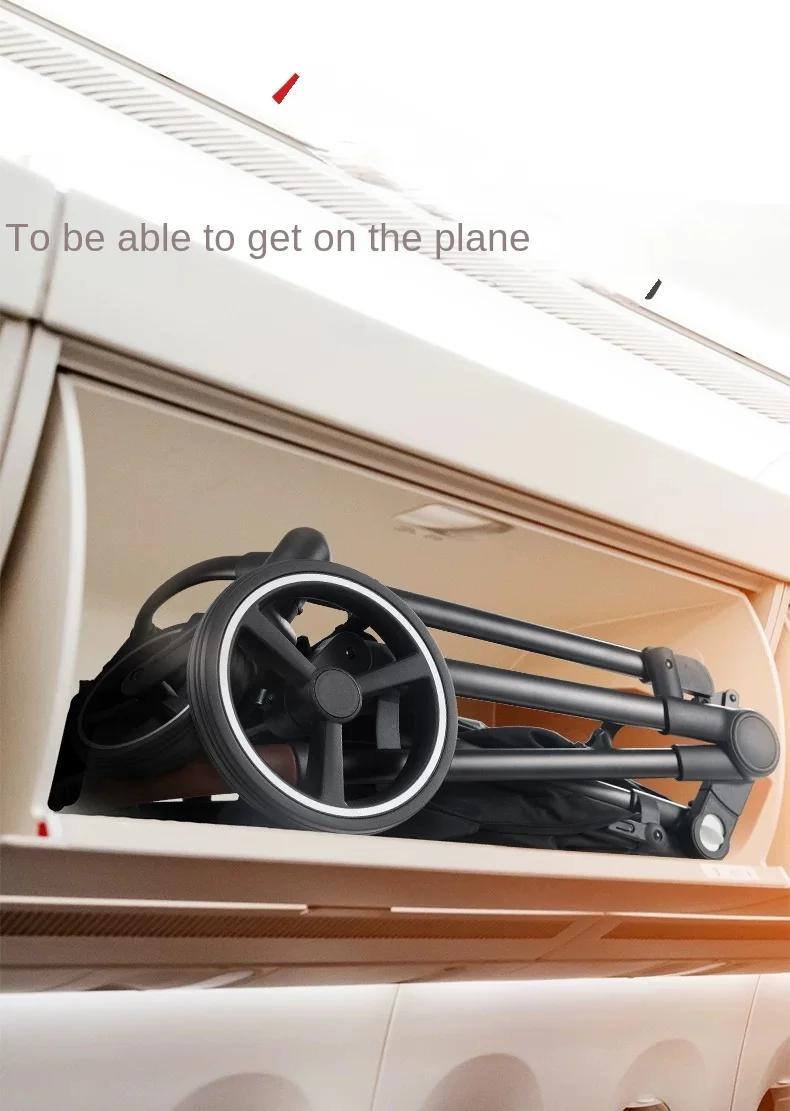 Poussette double légère 2 en 1, pliable, bidirectionnelle, dossier réglable, double siège, landau po