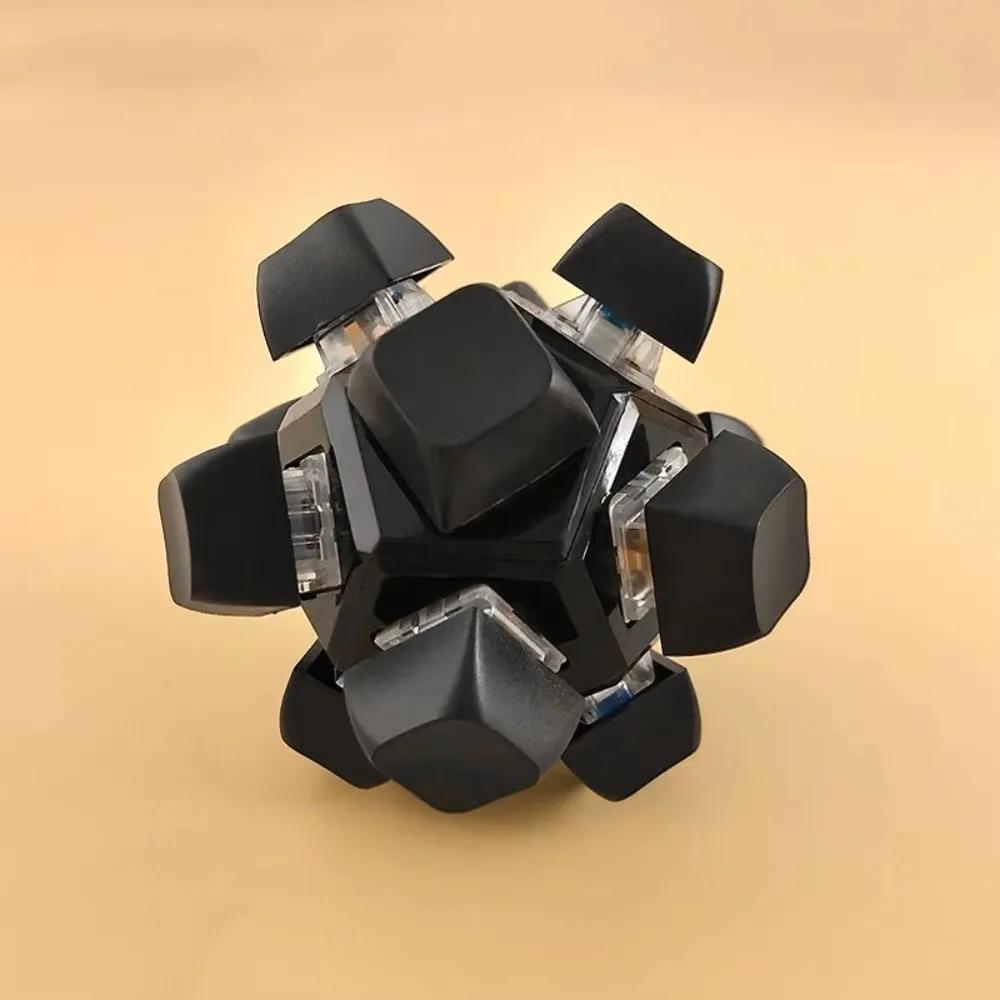 Nouveau 12 touches boule magique Fidget porte-clés touches bouton bricolage clavier doigt clavier ca