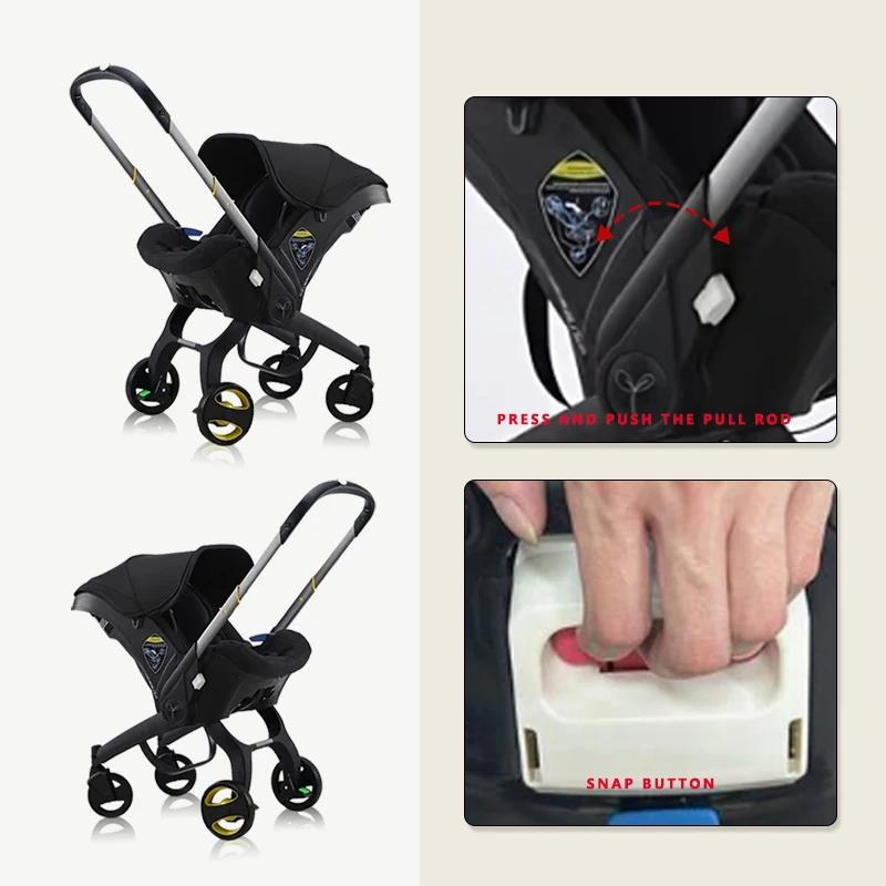 Poussette pour bébé | Chariot pliable léger bidirectionnel | Parfait pour les voyages et le shop