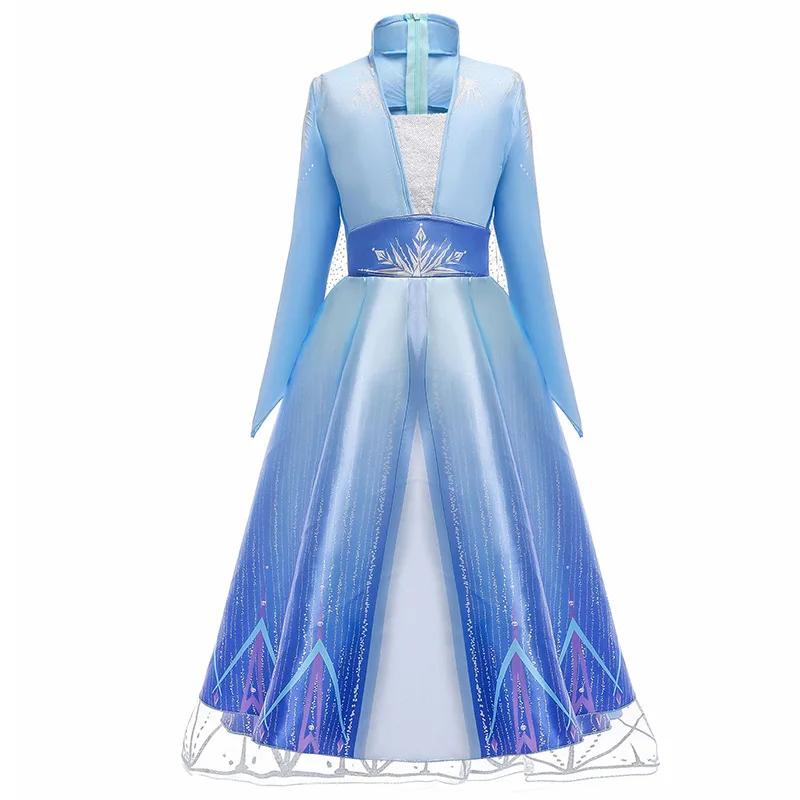 Robes reine des neiges Elsa pour filles, Costumes pour enfants, Cosplay, princesse d'halloween, vête