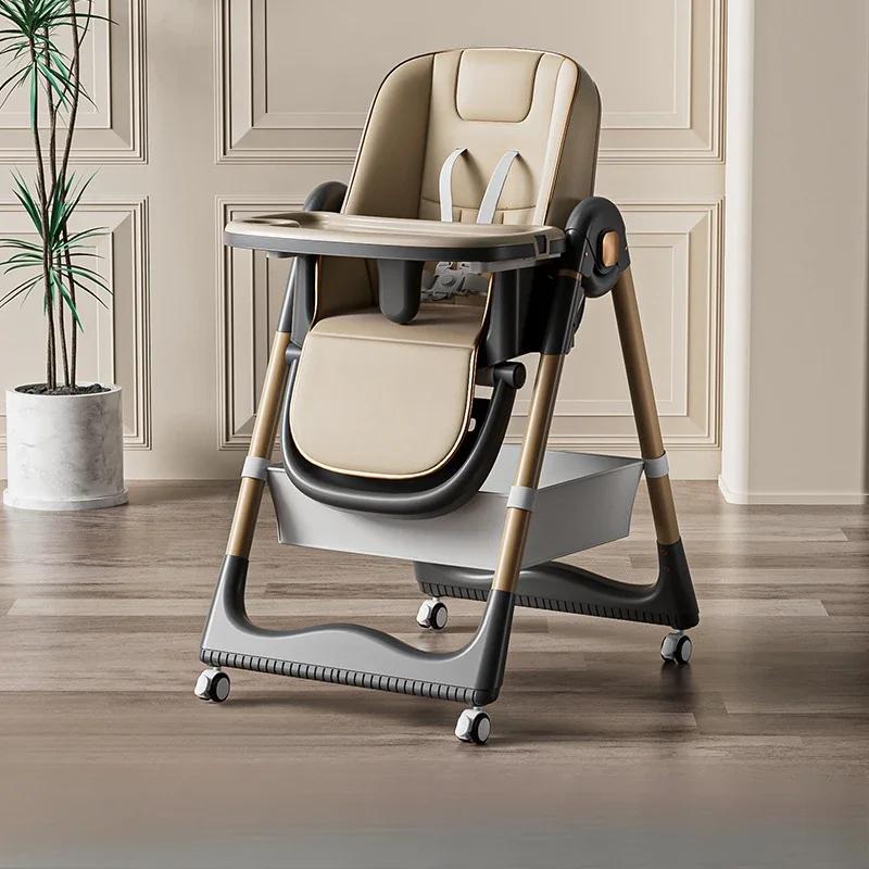 Chaise haute pour bébé, chaise de table multifonctionnelle, hauteur réglable, réglage en un clic, pl