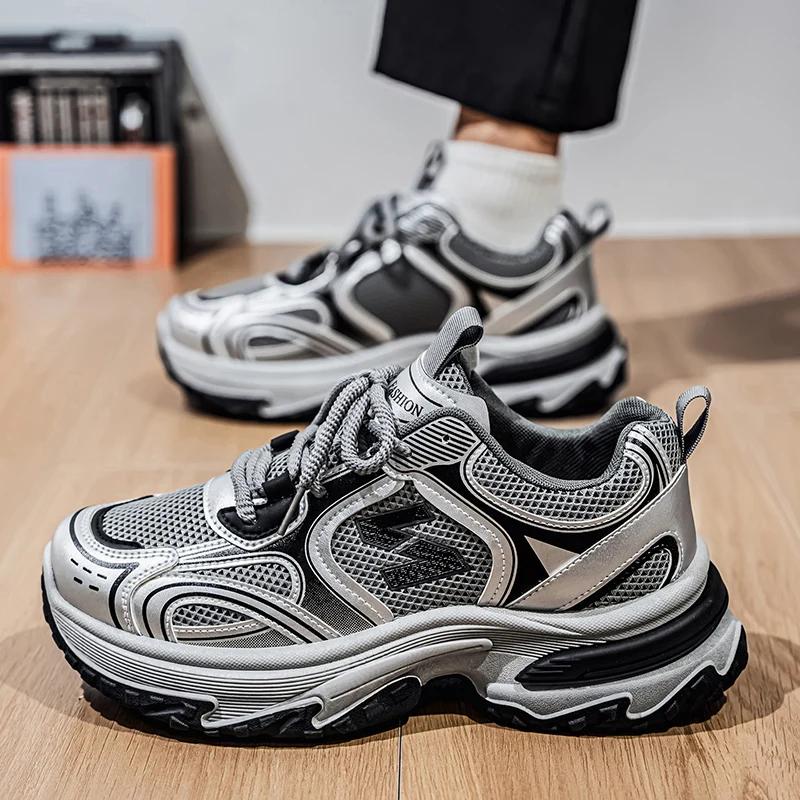 Chaussures de sport décontractées multifonctionnelles pour hommes, avec hauteur accrue à l'intérieur
