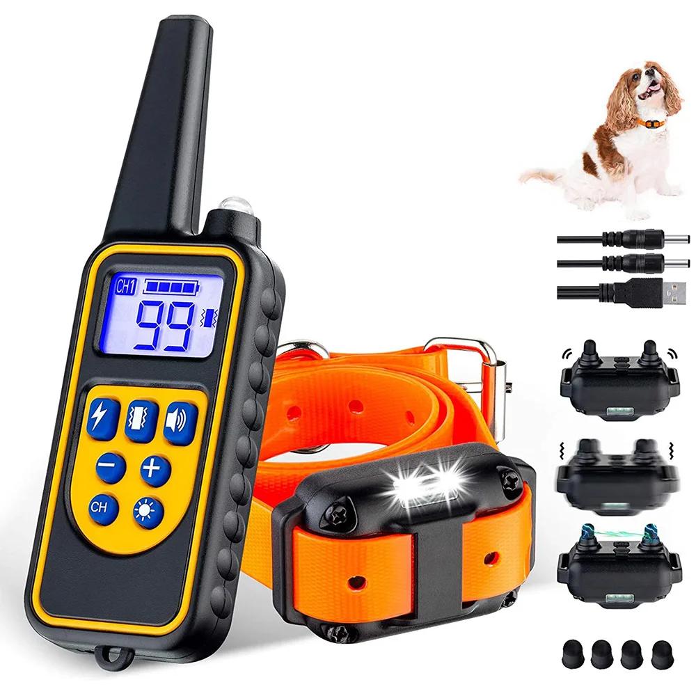 Collier d'entraînement électrique pour chien, collier d'entraînement aux chocs, télécommande électro