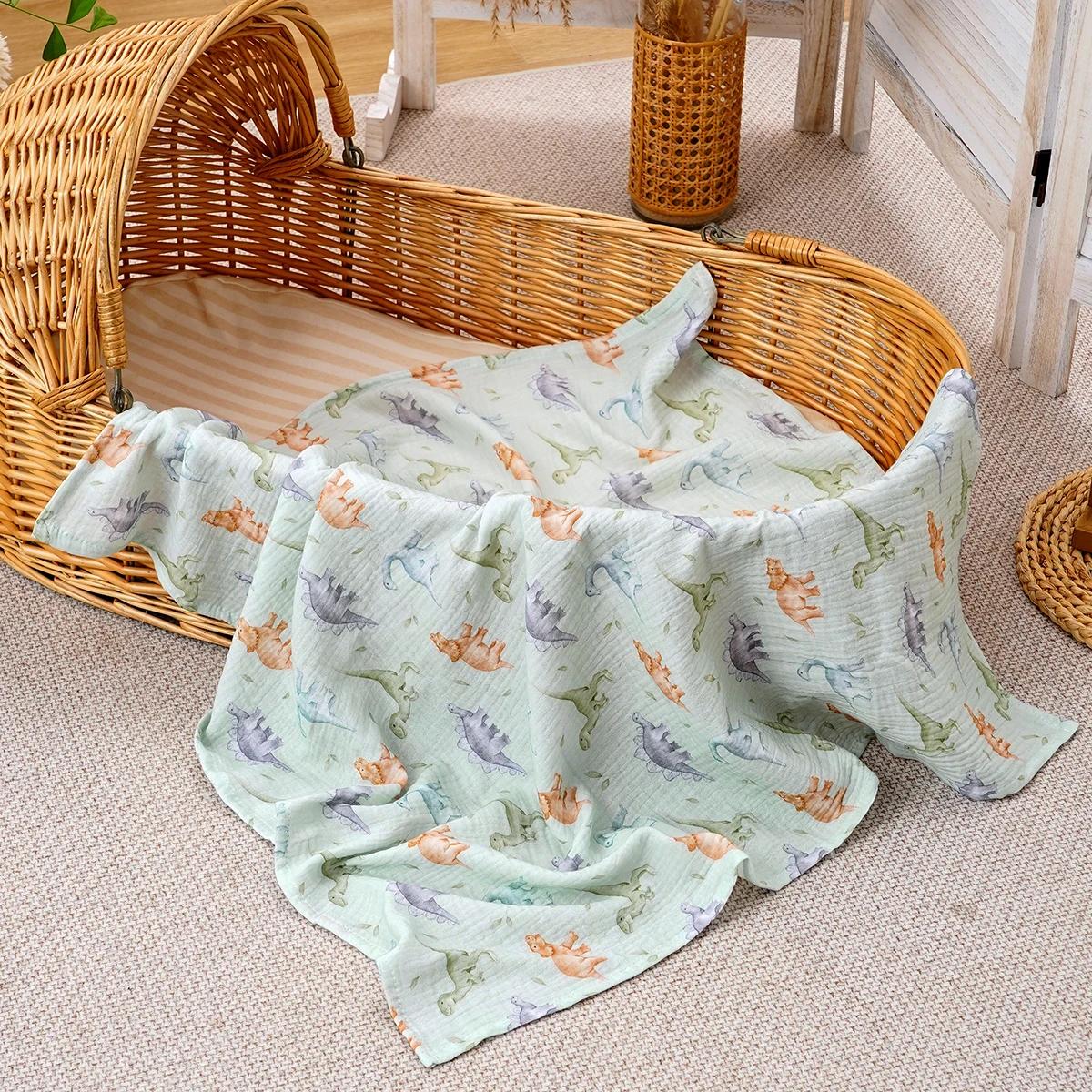 Kangobaby # Ma vie douce # Couverture en mousseline 100% coton pour bébé, serviette de bain pour b