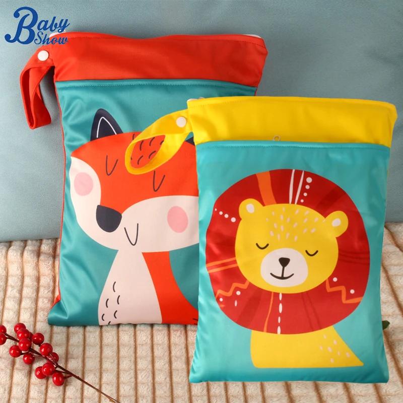 Babyshow 1PC lavable humide sec sac humide pour couches de bébé couches imperméable réutilisable sac