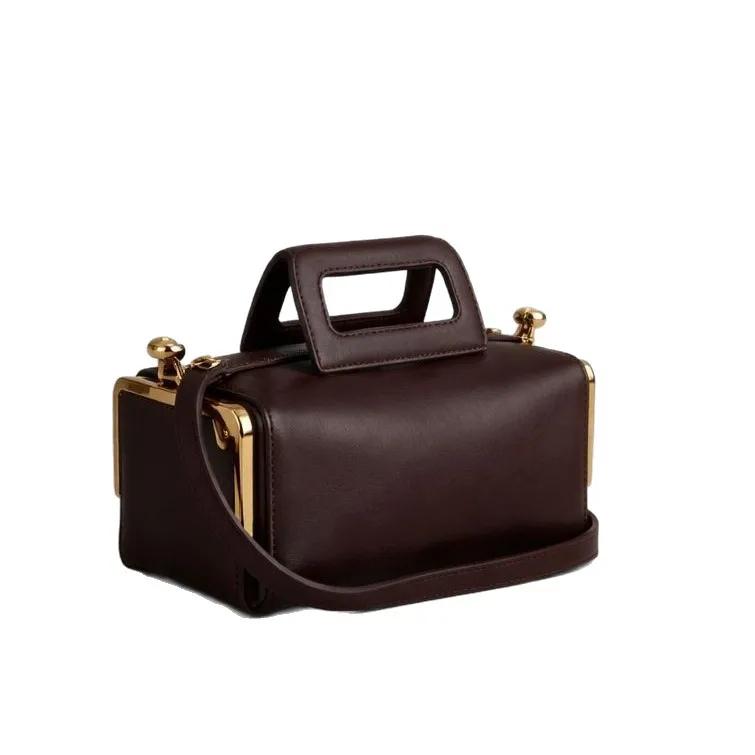 Sac de voyage élégant de couleur unie, sac de luxe de grande capacité en cuir, sacs à couches pour f