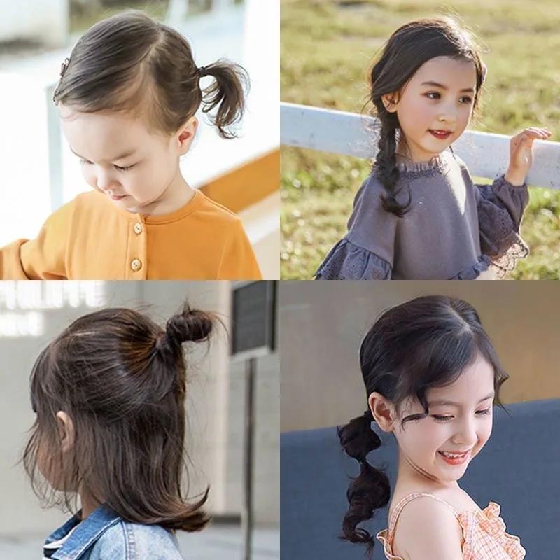 1000 pièces bandes de cheveux jetables colorées filles élastique en caoutchouc enfants élastique pou
