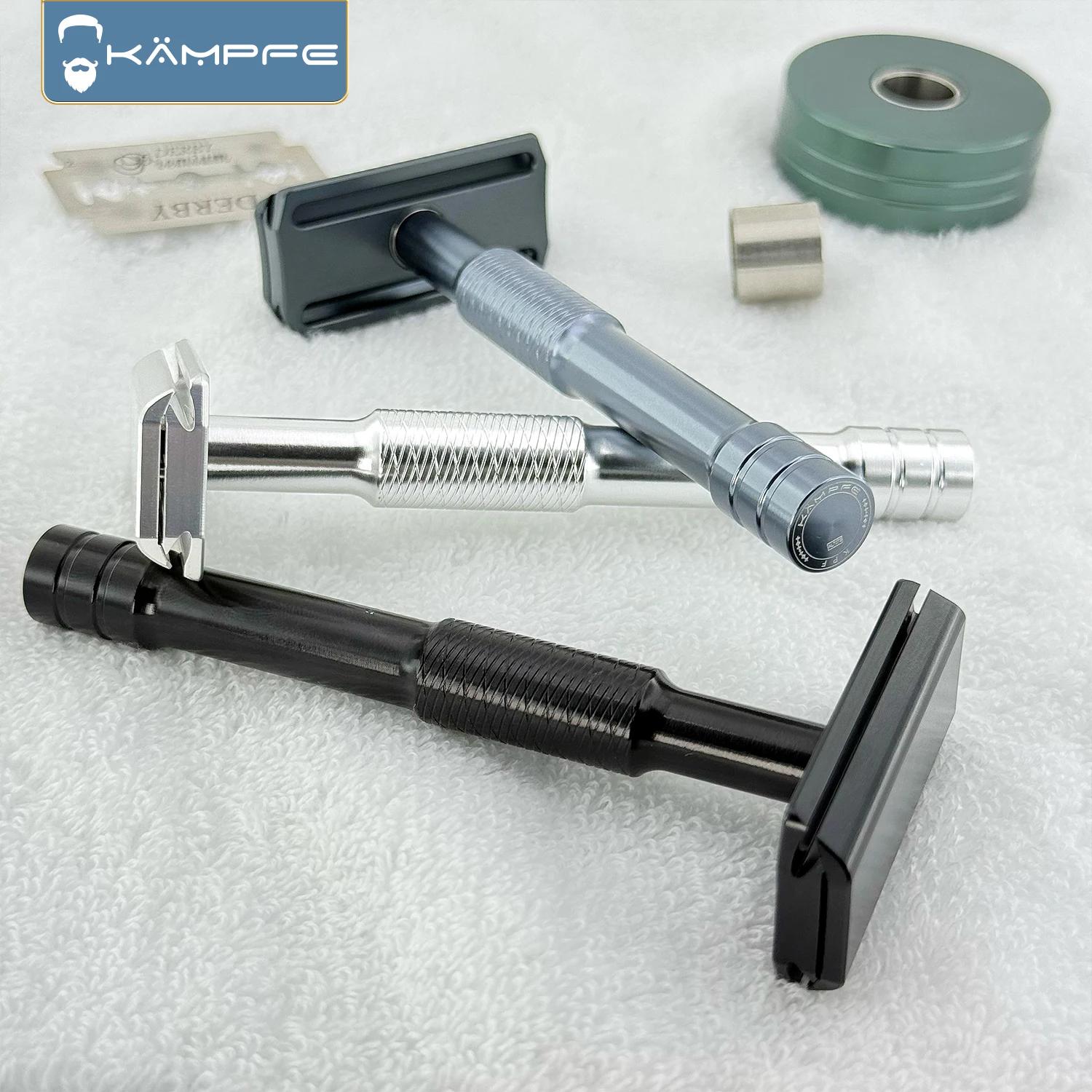 KAMPFE A99 Attack 30 ° Rasoir de sécurité double face en alliage d'aluminium gravé CNC à angle de